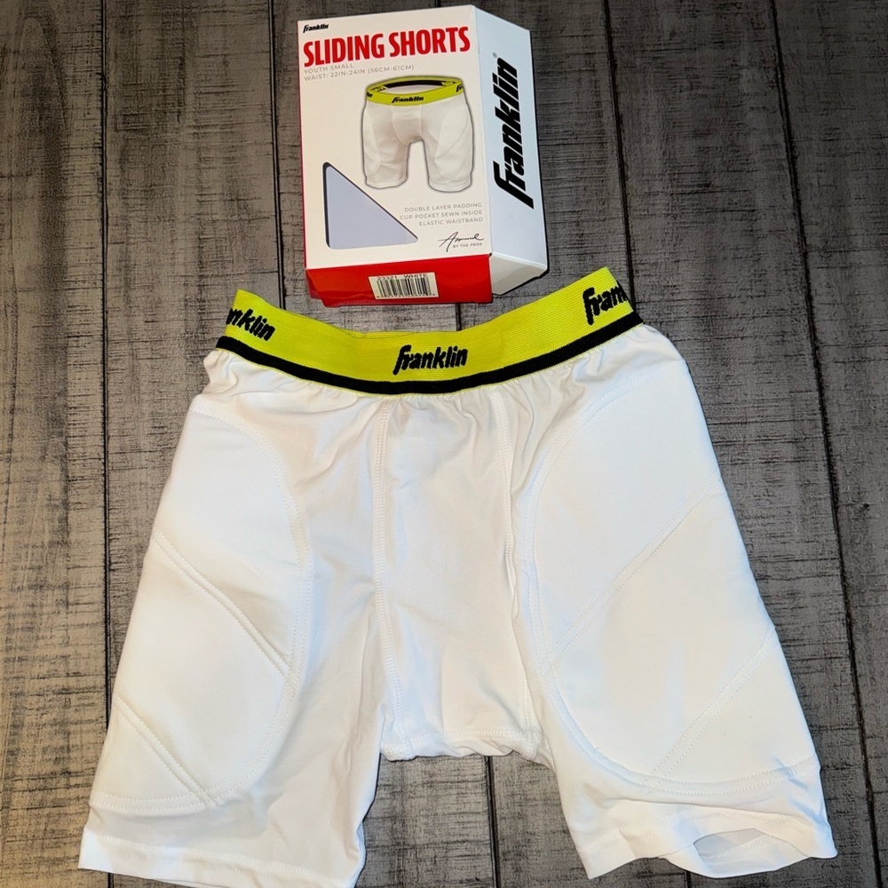 Franklin Youth Sliding Shorts - White